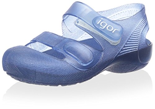 Igor Bondi, Sandalia con Pulsera Unisex niño, (Translúcido Azul), 19 EU