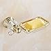 Produktbild Allinme Bad-Zubehör-Messingkristallbad-Duschseife-Wäschekorb-Halter-Regal-Wand Befestigte Goldene Ende