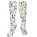 Produktbild jiilwkie Colorful Pi Math Compression Sock for Women & Men - Best for Running, Athletic Sports, Flight Travel 19.68"