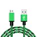 Produktbild 1m Micro-USB-Kabel High Speed Nylon Geflochtene USB 2.0 A Stecker an Micro-B-Daten-Synchronisierungs Ladelinie f¨¹r Samsung f¨¹r Android Smartphone Regard