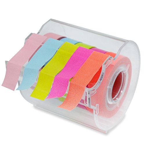 PsmGoods® Dekorative Washi Klebeband 10 Rolls bunten DIY Sticky Masking Klebeband (Bunt mit Klebebandhalter) - 4