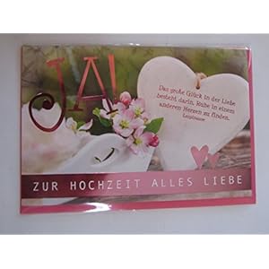 Glückwunschkarte Hochzeit