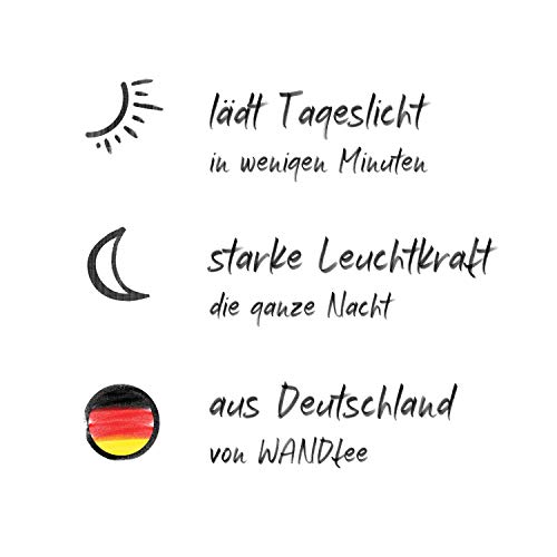 WANDfee Leuchtpunkte 100 selbstklebende EXTRASTARK leuchtende Sterne