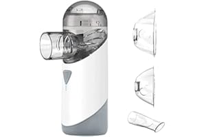 LOVE BEGANS Aerosol Portatile Elettrico Aerosol Silenzioso per Bambini e Adulti Elettrico Aereosol con Maschere e Ugello Inalatore Nebulizzatore per Il Trattamento Delle Malattie Delle Vie Respiratorie