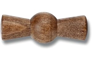 Fontini 30967211 Recambio Lazo Rotativo Garby en Madera de Haya Envejecida con Tornillos Patiné