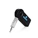 Produktbild KanCai Bluetooth Empfänger, Portable 3.5mm Streaming Auto A2DP Wireless Bluetooth AUX Audio Musik Receiver Adapter mit Mikrofon für iPhone Samsung Android Handys