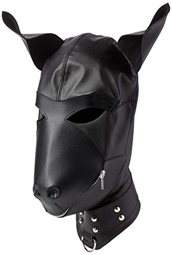 Preisvergleich Produktbild Black Level Lederimitat Dog Mask