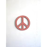 Wanddeko Peace-Zeichen aus Holz XL