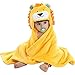 DINGANG Kids Baby Bath Towels Cute Animal-Shaped Hooded Cotton Bathing Wrap Blanket,0-6 years