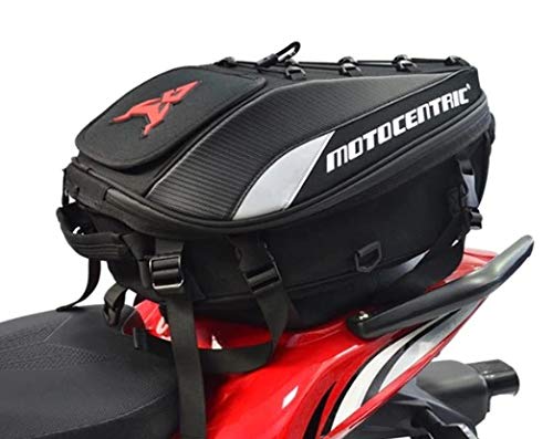 Portabultos Trasaero - Mochila de Carcasa Dura para Moto ((Expandible e Impermeable)) (Verde)