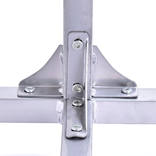 Goplus Laptoptisch höhenverstellbar Rolltisch Betttisch Notebooktisch Beistelltisch Pflege mit Bremsen - 6