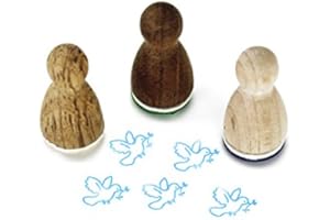 Stemplino Mini timbri con colomba per matrimonio, invito