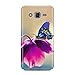 Price comparison product image Blue Butterfly on Pink Tulip Phone Case for Samsung J5-6 (2016 Model)