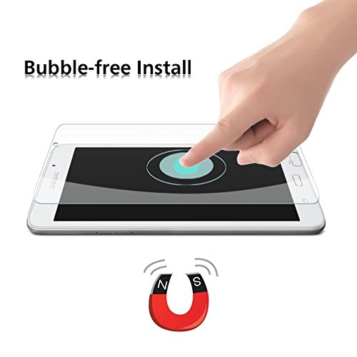 OMOTON Panzerglas Schutzfolie für Samsung Galaxy Tab A 7.0 mit [9H Härte] [Crystal Clear] [kratzresistent] [Bläschenfrei für Installation] - 4