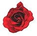 Crimson Red Fabric Large Burlesque Carmen Flower Rose Flamenco Dancer Pin up Hair Clip Slide
