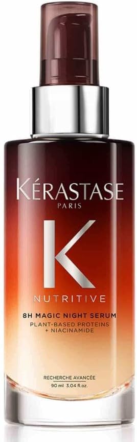KÉRASTASE Nutritive - Sérum de Nuit 8H - Sans Rinçage - Sérum Cheveux Secs - Sérum Capillaire Nutrition - Renforce - Hydrate & Facilite Le Coiffage - Niacinamide - Cheveux Secs - Longueurs & Pointes