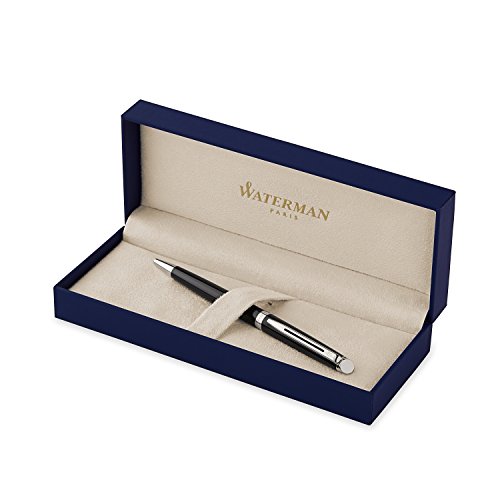 Waterman Hemisphere - Bolígrafo de bola en caja de regalo (mecanismo de apertura de giro), color negro