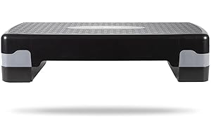 GymBeam Stepper Fitness Casa, Pedana Step per Allenamento Aerobico e di Forza, Attrezzo in Polipropilene, Capacità di Carico Massima 250kg, Ideale per Uomini, Donne e Bambini