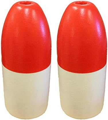 Deep Water Float, Red/White, 6 x 14", 2 Pack