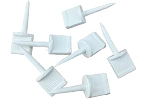 E5E10 SoSoBiu White Plastic Archery Paper Target Face Pins Hunting Targets Accessories for Hold Paper Targets on Foam, 25Pcs