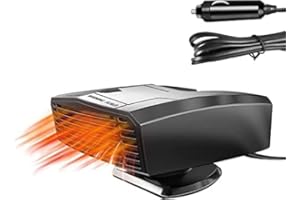 beseloa Riscaldatore auto 12 V 150 W Riscaldatore auto portatile 2 in 1 sbrinatore auto parabrezza ventilatore auto riscaldamento auto con cavo 1,5 m, basso rumore, 360 ° rotante