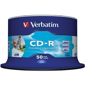 CD vierge Verbatim CD-R (boite de 100) 43411 pas cher