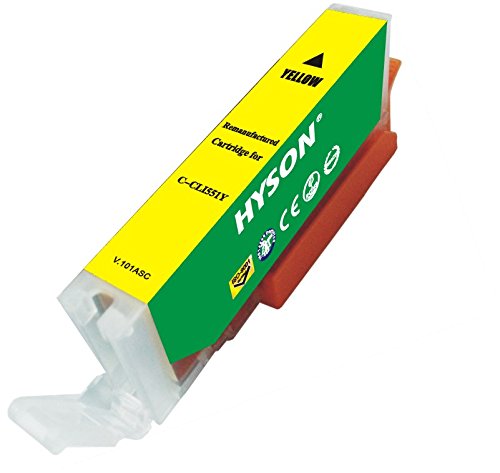 Rundschal HYSON wiederaufbereitete Tintenpatronen PGI-550/CLI-551 Für Canon Pixma iP7250, iP8750, iX6850, MG5450, MG5550, MG5650, mg5655, MG6350, MG6450, MG6450 Monster University Edition, MG6650, MG7150, MG7150 MONSTER UNIVERSITY Edition, MG7550, MX725, mx925- verschiedene Farben 10 Stück Stegeinlage - 6
