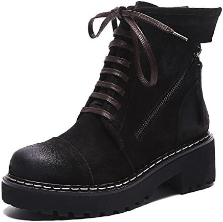 Martens Boots Fashion Women-Adult LS010821 Classic Retro Short Boots,GJDE , brown , 37