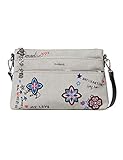  Desigual - Bag Shibuya Durban Women, Bolsos bandolera Mujer, Gris (Gris Fresh), 4x17.5x27.2 cm (B x H T)