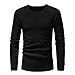 Produktbild Geili Herren Langarmshirt Strickpullover Falten Pulli Herren Long Sleeve T-Shirt Rundhals Einfarbig Base Tops Oberteile Freizeit Slim Fit Pullover Bluse Tee