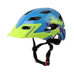 Exclusky Kids Bike Helmets Lightweight Adjustable Bicycle Cycling Helmet for Boys Girls 50-57cm(Ages 5-13)