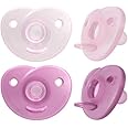 Philips Avent Soothie - BPA Free Dummy for Babies from 0 to 6 Months, Pink/Light Pink (Model SCF099/22)
