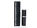 The Essential Atomizer Co. Saffiano Black Leather with Silver Finish Perfume or Aftershave Refillable Travel Atomiser, 8ml, Includes Funnel and Gift Box