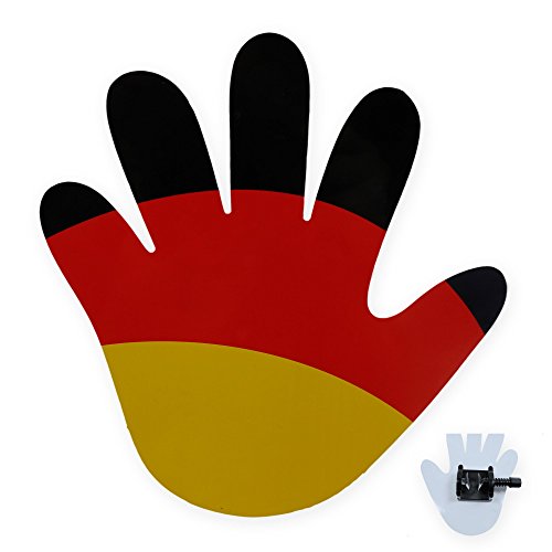 winkende Hand für Scheibenwischer Flagge Deutschland Fanartikel Fußball EM #1549