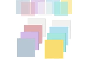XIMUHO 400 Blätter Transparente Haftnotizen, Transparent Sticky Notes 75×75 mm, Wasserfest Selbstklebende Durchsichtige Notizzettel Für Schule Büro Hause