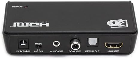 Neet&reg; - HDMI Audio Converter / Extractor - HD Digital Optical TOSlink / Coaxial / Analogue Stereo - Full HDMI pass through - 3D - ARC
