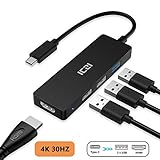 💻 Facil de agregar 4 puertos a tu ordenador y convierte tu tableta, movil usb c a un portatil para ver peliculas, jugar juegos en una pantalla gigante