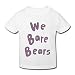 Age 4 Toddler Kids Little Boys Girls We Bare Bears Logo T Shirts White