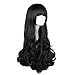 Anime Wig Large Long Curly Black Women Wig Hair Wigs