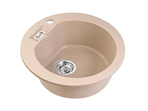 Axis Kitchen Malibu 10 Spülbecken Rundspüle Ø 510 mm Farbe Axis Beige Material Axigranit - 2