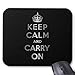 Produktbild Keep Calm and Carry On Mouse Pad 18×22 cm