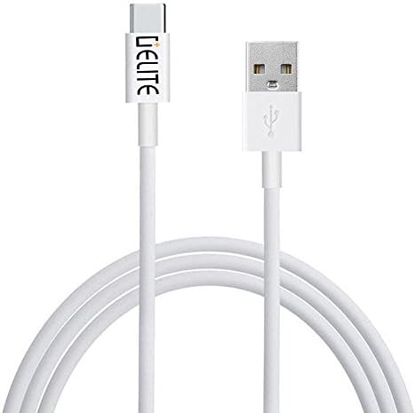 High Quality Samsung Galaxy Note 8 S8 / S8 Plus / A5 (2017) / A3 (2017) 1 Metre-3 Meter Super Fast Type-C USB Data Cable / Charging / Sync / Transferring Lead Also Compatible With All Type C Devices - White by MMF (1 Meter)