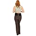 Over Bump Maternity Trousers Cotton Denim Style Long Leg