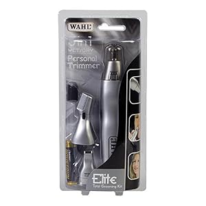 Wahl 3-in-1 Personal Trimmer, Trimmers for Men and Women, Nose Ear and Eyebrow Trimmer, Washable Heads, Trim Sideburns… - Image 2