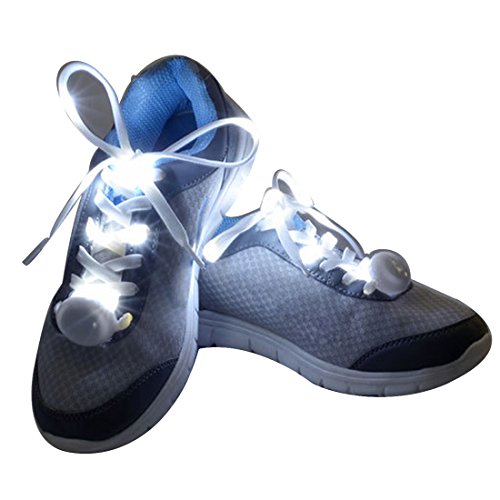Hot Sale de luz parpadeante de nailon cordones para zapatos Flash luz LED cordones de zapatos con luces LED de cuerdas para