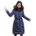 Produktbild Damen Kapuzenjacke UFODB Elegant Frauen Wintermantel Samtmantel Pelzkragen Damenjacke Daunenjacke Mantel Outdoorjacke Funktionsjacke Sportcoat Windjacke