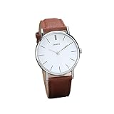 LCLrute Gute Qualität Lederarmband-analoge Legierungs-Quarz-Armbanduhr der neuen Frauen Retro- (C)