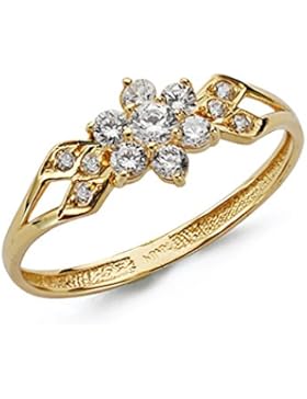 18k Gold Zirkonia Ring Communion [AA0516]