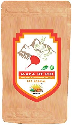 Maca Red 200g Pure Maca Root Powder, without additives Bags Resealable