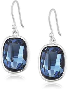 Elements Damen-Ohrhänger 925 Sterling Silber Swarovski-Kristall blau E4462L